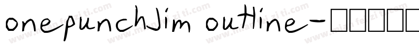 onepunchJim outline字体转换